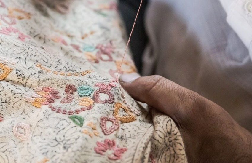 Hand Machine Look Embroidery